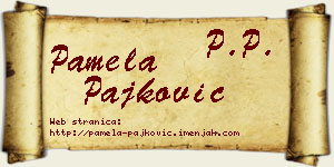 Pamela Pajković vizit kartica